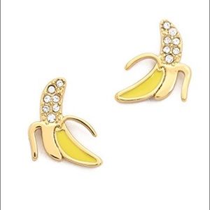 Kate spade banana gold earrings